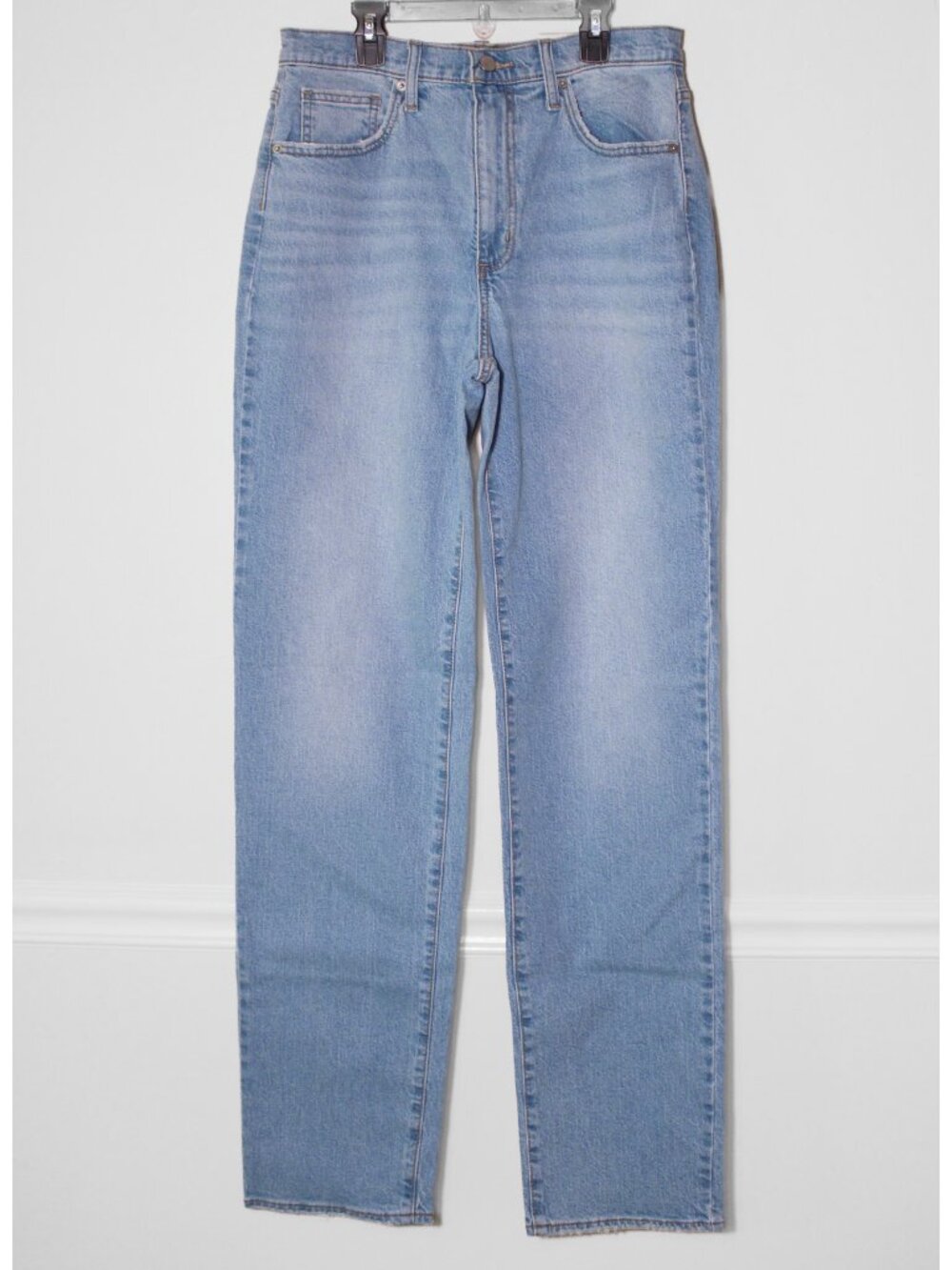 Universal Thread High Rise 90s Straight Denim Jeans Light Wash 10 Long